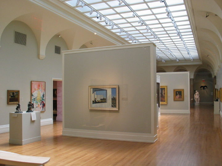 Sehenswürdigkeiten in der USA - Die Yale University Art Gallery, Swatroom im Bundesstaat Connecticut.
