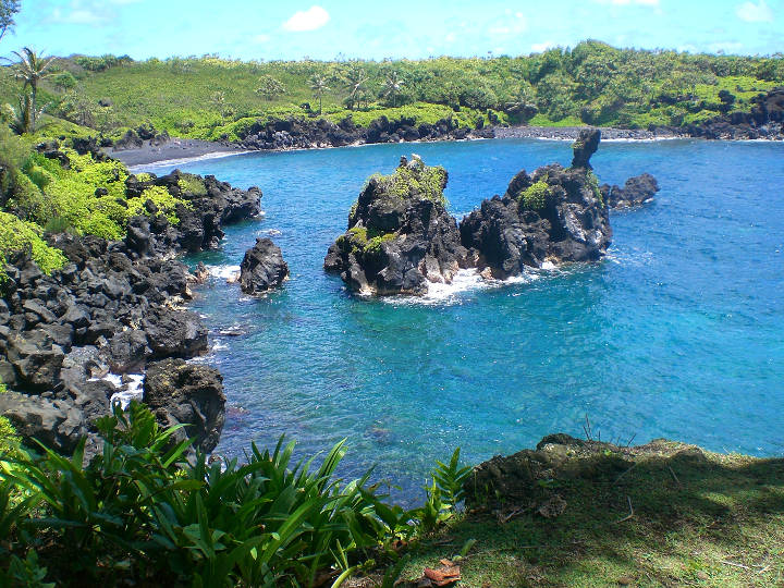 Sehenswürdigkeiten in der USA - Bucht auf Maui, Hawaii.