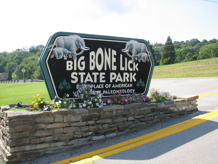 Sehenswürdigkeiten in der USA - Big Bone Lick State Park in Kentucky.