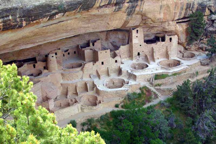 Sehenswürdigkeiten in der USA -Cliff Dwellings in Colorado.