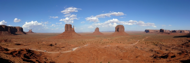 Sehenswürdigkeiten in der USA - Monument Valley im Bundesstaat Utah.