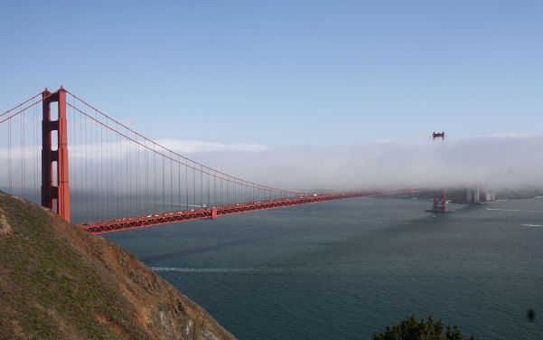 Golden Gate Bridge die berühmte Hängebrücke in San Francisco - Sehenswürdigkeiten USA